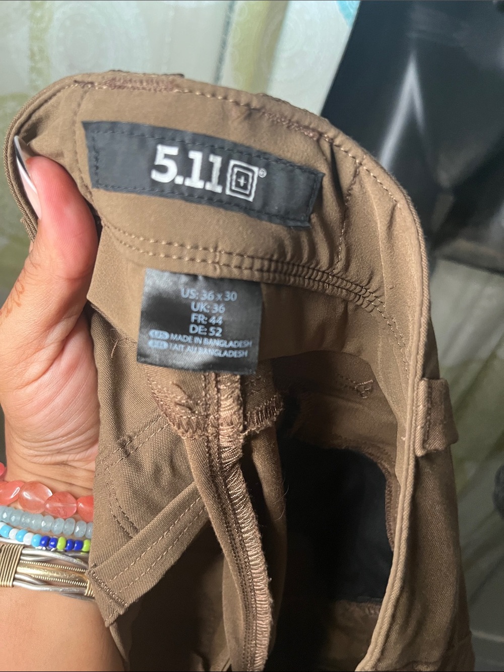 Men's 5.11 Slim Ridge Utility Pants in Kangaroo - Picture 9 of 9